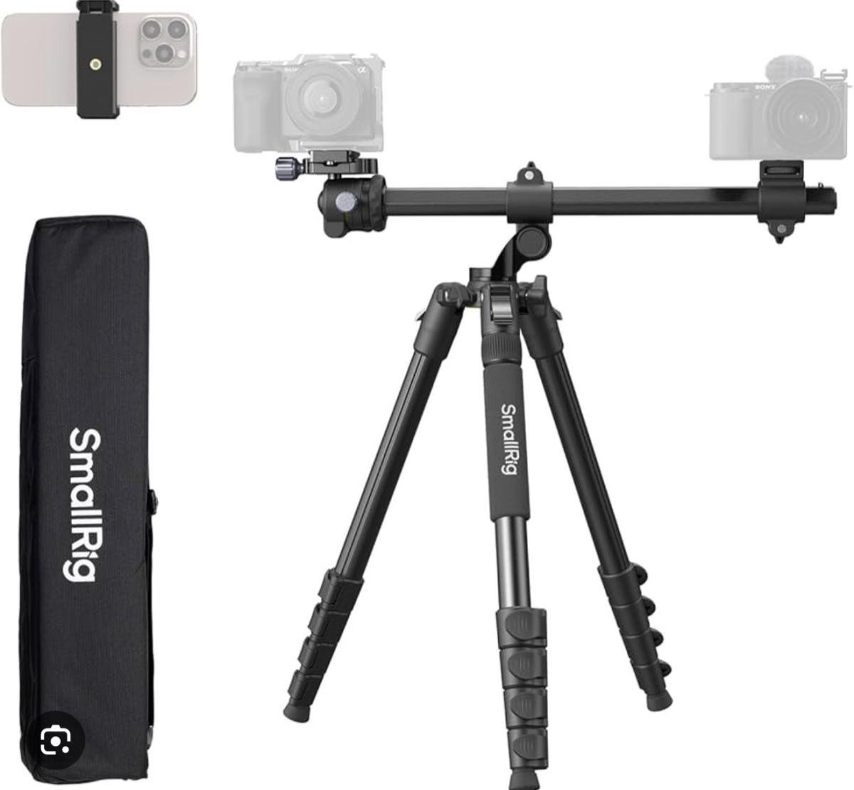 Dual camera tripod