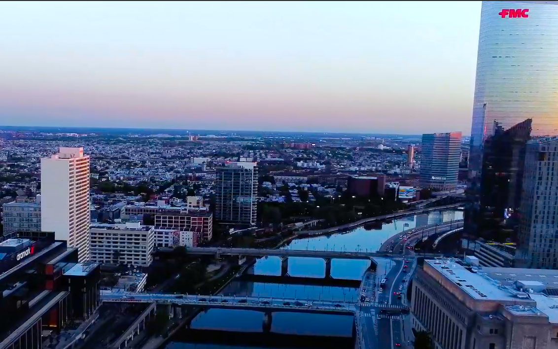 Soaring at Sunset in Philadelphia