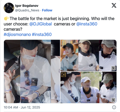 DJI To Take On Micro Action Camera Market?