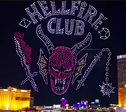 Drones bring "Stranger Things" to Las Vegas