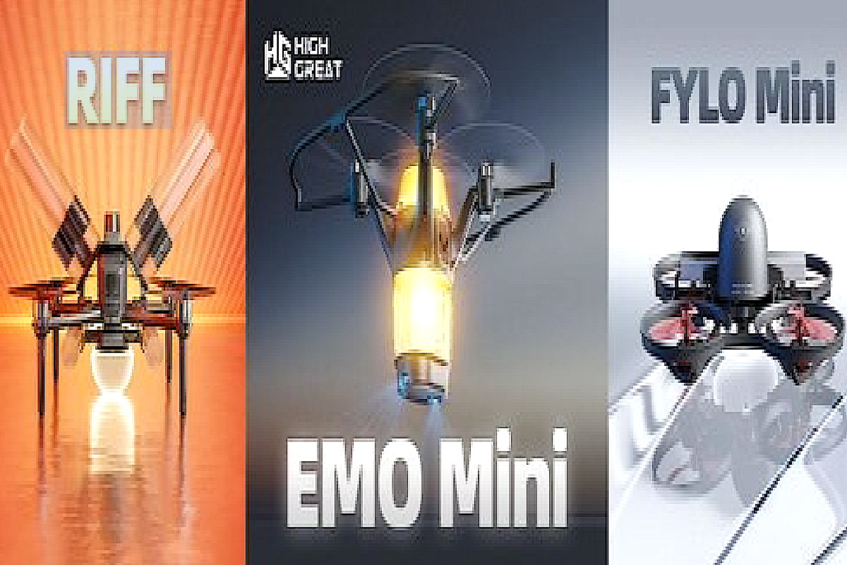 High Great Unveils Three Flagship Drones