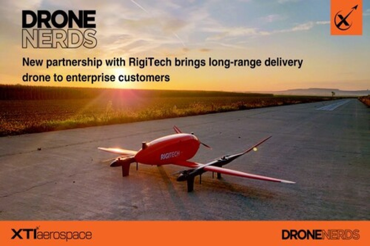 XTI Aerospace's Drone Nerds Adds RigiTech Eiger Delivery Drone to Enterprise Portfolio