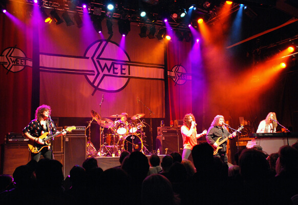 Onstage with Sweet